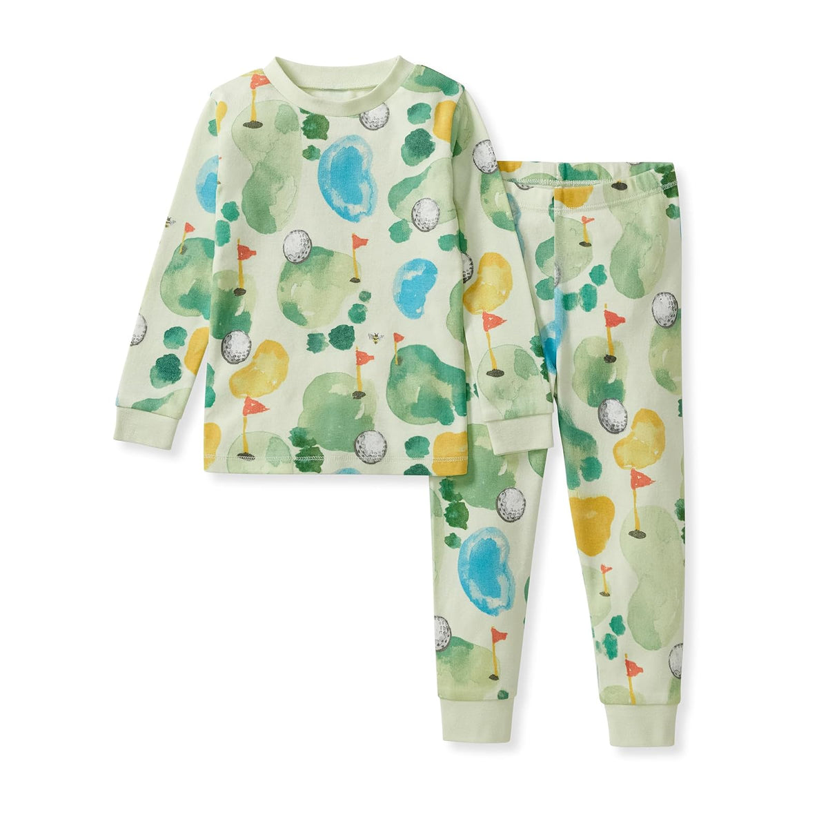 Burt's Bees Baby pijama de 2 piezas de algodón orgánico - El verde - 6 Años