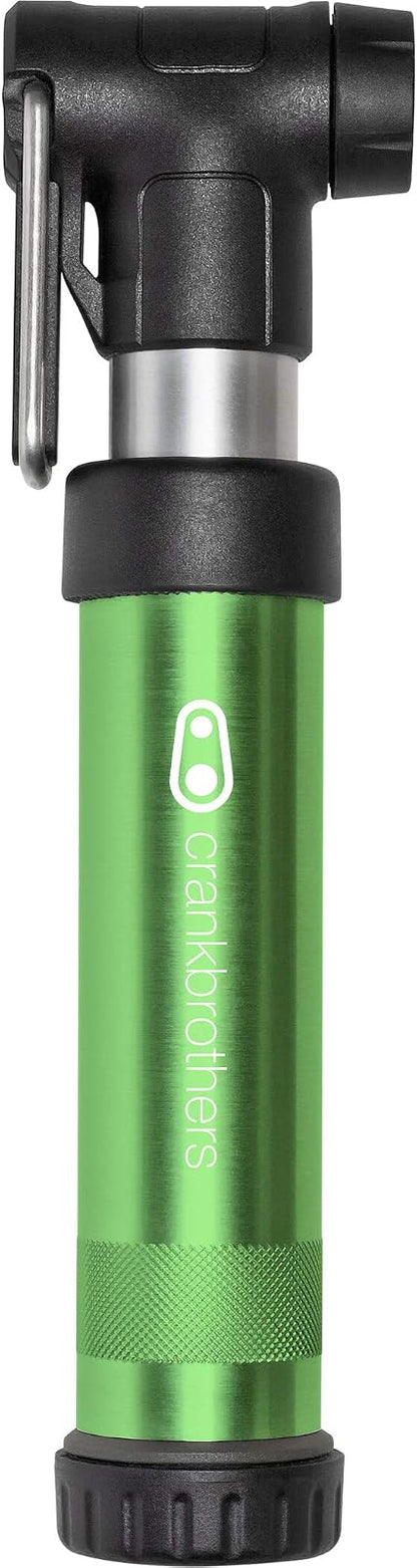 Crankbrothers Gem Bike Bomba de Mano – Bomba de pistón Doble Corta/Larga, Presta/Schrader, Bomba Manual de Alto Volumen y Alta presión
