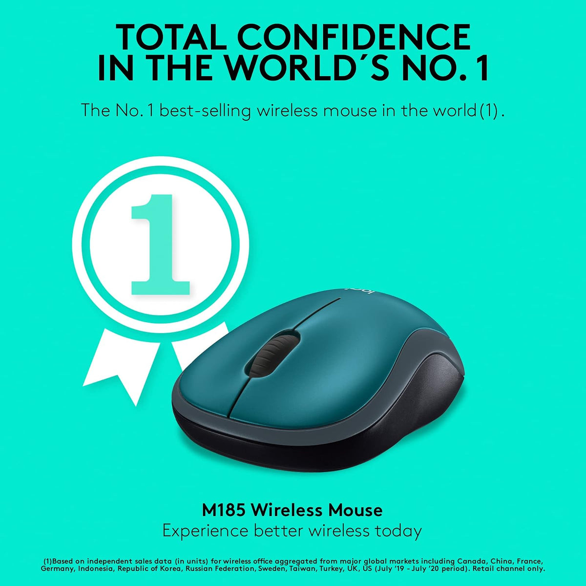 Logitech M185 Mouse Inalámbrico, 2.4GHz con Mini Receptor USB - Azul + M185 Mouse Inalámbrico, 2.4GHz con Mini Receptor USB, Batería de 12 Meses, Seguimiento Óptico- Rojo