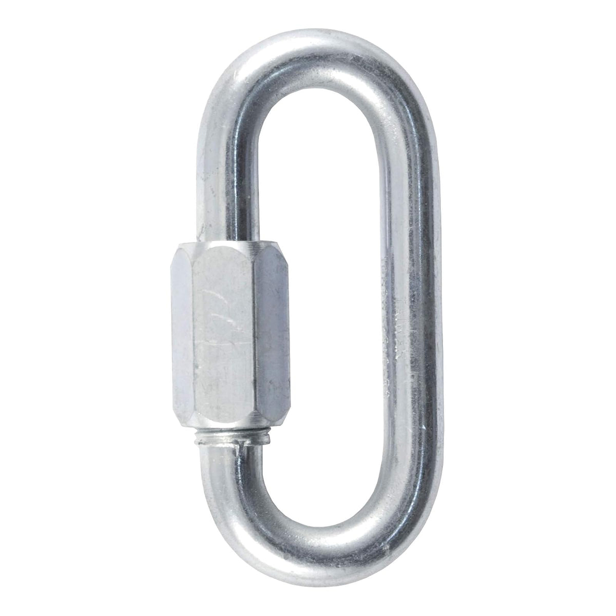 CURT Mosquetón de Cadena de Seguridad para Remolque 82931, 1.1 cm Diámetro, Zinc Transparente