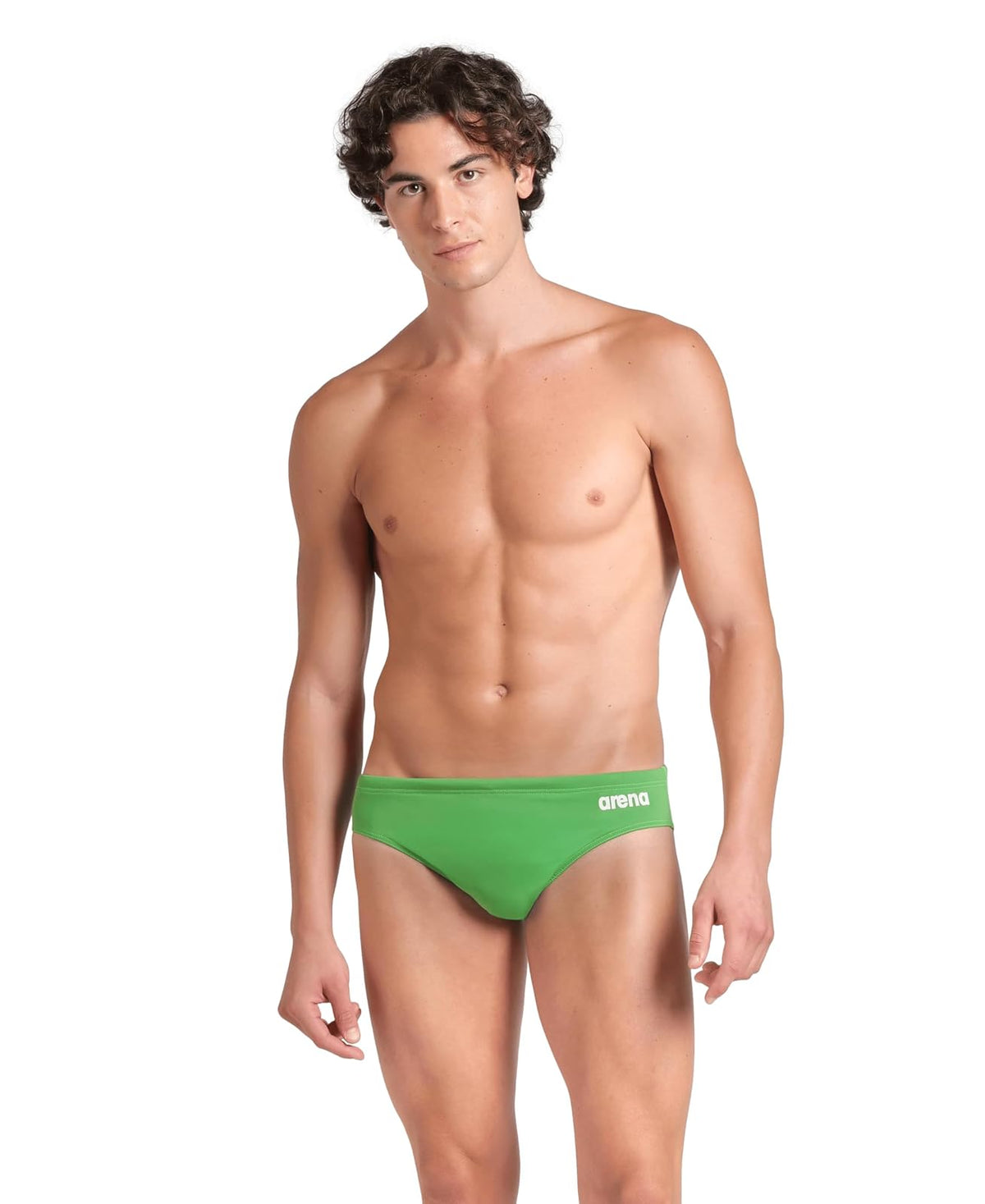 Arena Solid Team Traje de Baño para Hombre - Verde (Team Green) - 34