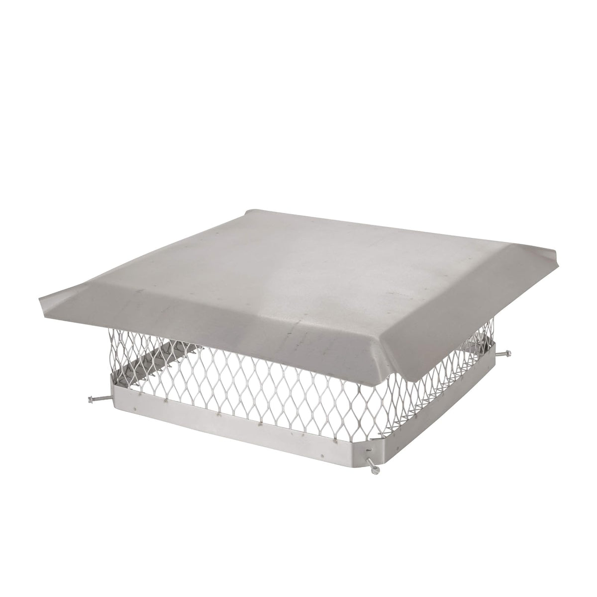 HY-C SPSS1818 - Tapa de chimenea de acero inoxidable, cubierta de chimenea única para azulejos existentes, tapa de ventilación de chimenea (18 x 18 pulgadas)