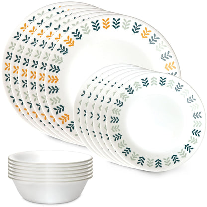 Corelle Vitrelle Vajilla de Vidrio de 18 Piezas, Servicio para 6 - Anders