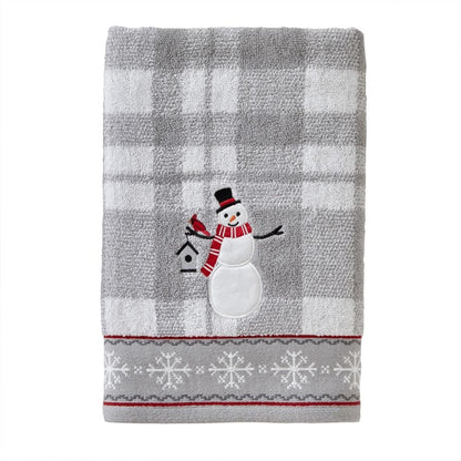 SKL Home - Toalla de baño de muñeco de Nieve para Navidad, Invierno, Regalo, Color Gris