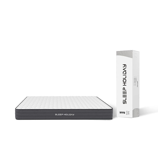 Colchon en Caja Sleep Holiday Basic Individual, firmeza Media, Bonnell, Espuma Limpia y certificada por CertiPUR-US, Durabilidad y Comodidad
