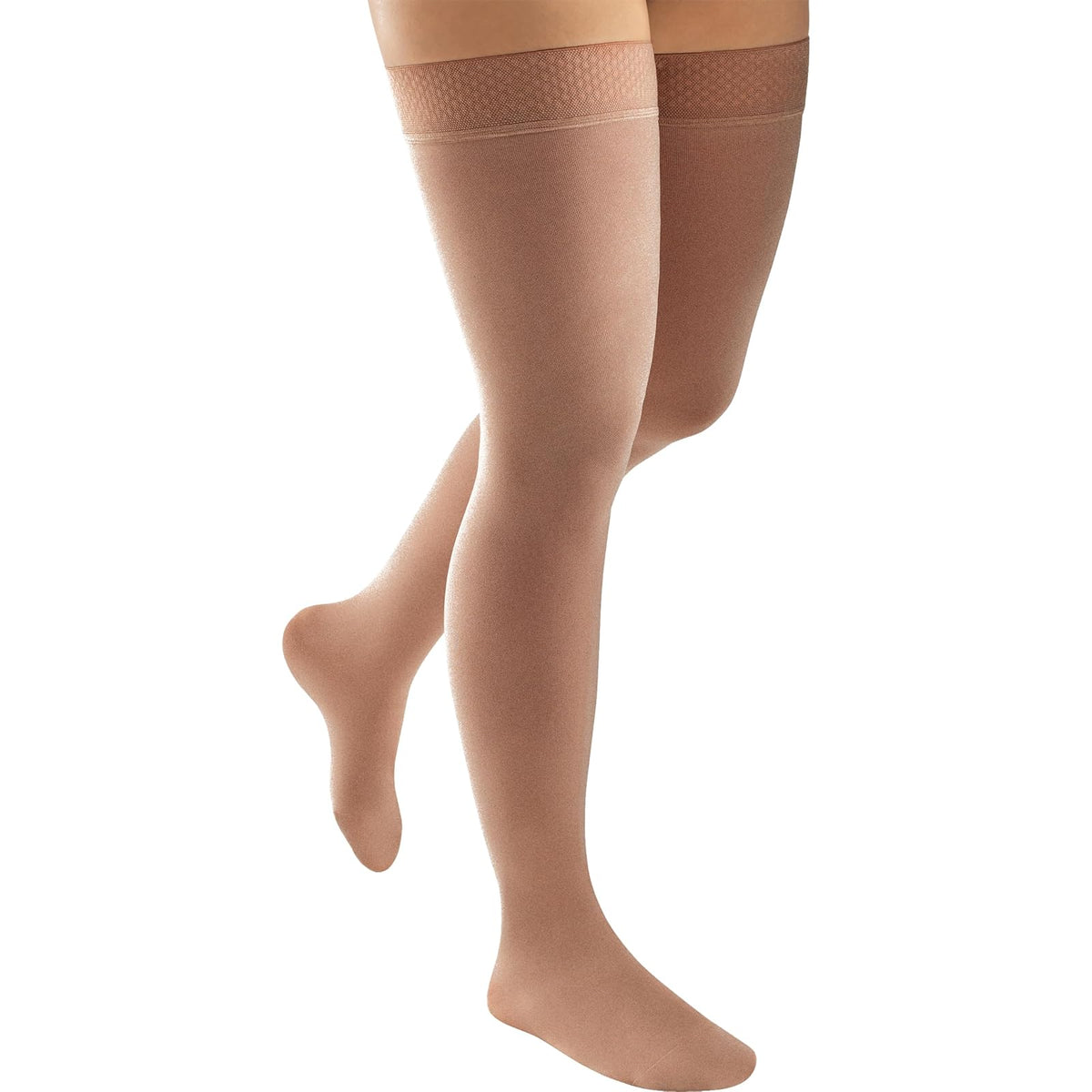 JOBST Activa Medias de Compresión Muslo 20-30 mmHg, Puntera Cerrada - Pequeño - Bronce.