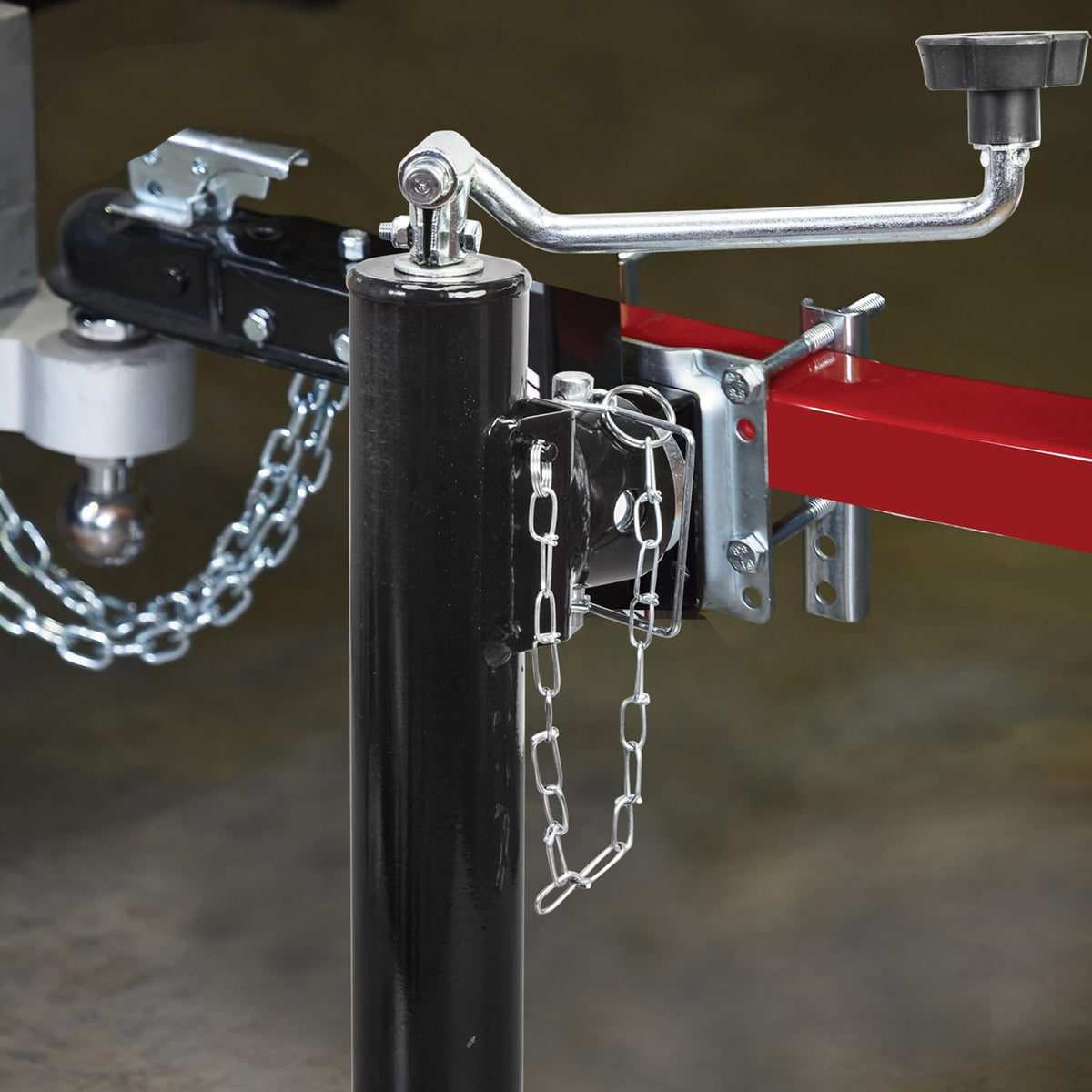 TCE Gato Giratorio para Remolque con Montaje Soldable ATR39003U-1, Capacidad 907 kg, Negro