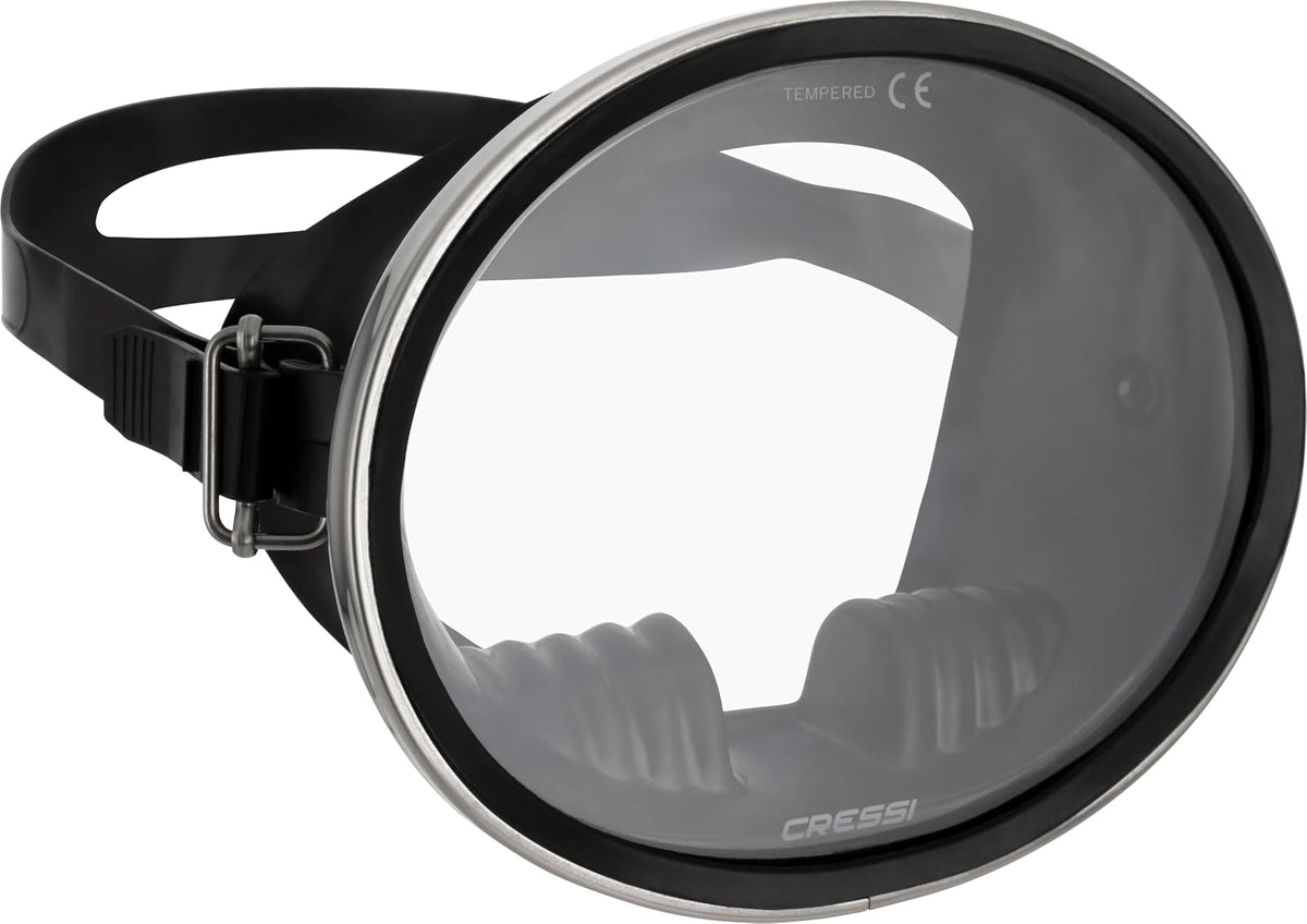 Cressi Pacifico Rubber Mask, Negro