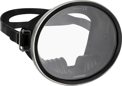 Cressi Pacifico Rubber Mask, Negro