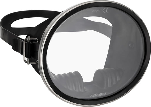Cressi Pacifico Rubber Mask, Negro