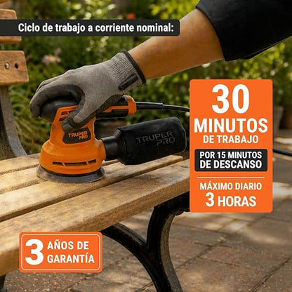 Truper PRO LIRO-5A2, Lijadora roto orbital 5", 260W