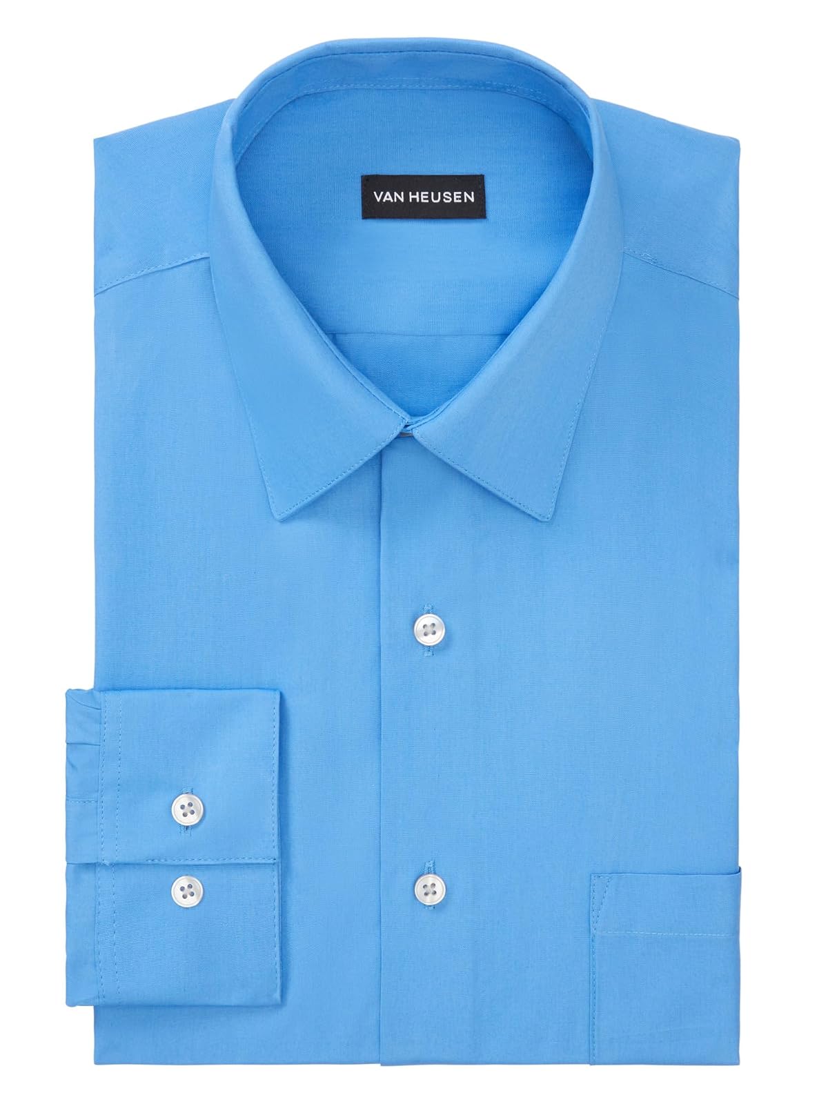 Van Heusen Camisa de vestir, ajuste regular, para hombre