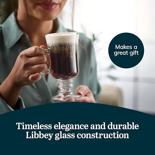 Libbey Juego de 4 tazas de café irlandés de 20 ml