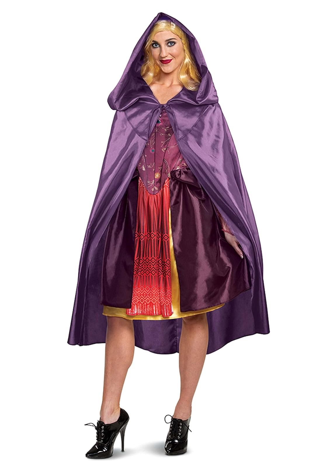 Disguise Sarah Sanderson - Capa para disfraz oficial de Hocus Pocus, multicolor, talla única, Multicolor, Standard