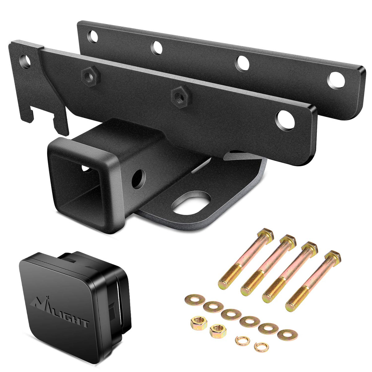 Nilight Kit Receptor de Enganche de Remolque JL-64A, 5 cm, para Jeep Wrangler JL 2018-2024