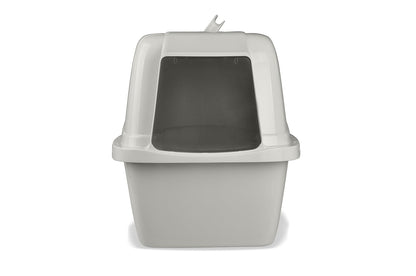 Vanness Arenero Grande Cubierto para Gato con Puerta Abatible y Filtro Reemplazable, Resistente y Fácil de Limpiar