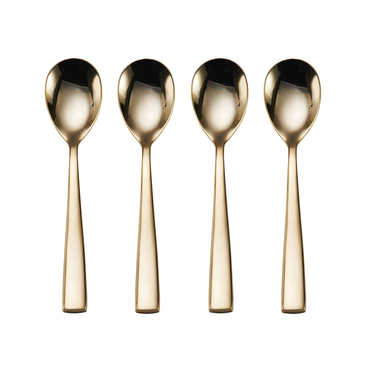 Mikasa Delano - Cubertería (20 piezas, acero inoxidable, chapado en oro)
