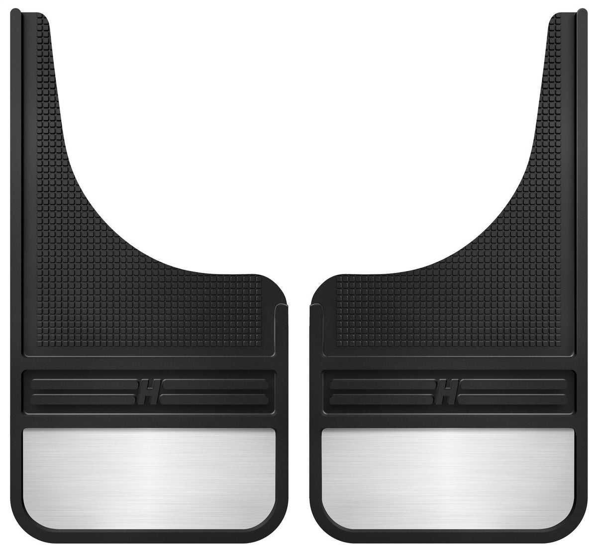Husky Liners - Solapas de Barro universales para Perros de Barro, 12 Pulgadas con Peso, Color Negro, 55001