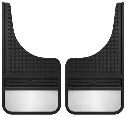 Husky Liners - Solapas de Barro universales para Perros de Barro, 12 Pulgadas con Peso, Color Negro, 55001