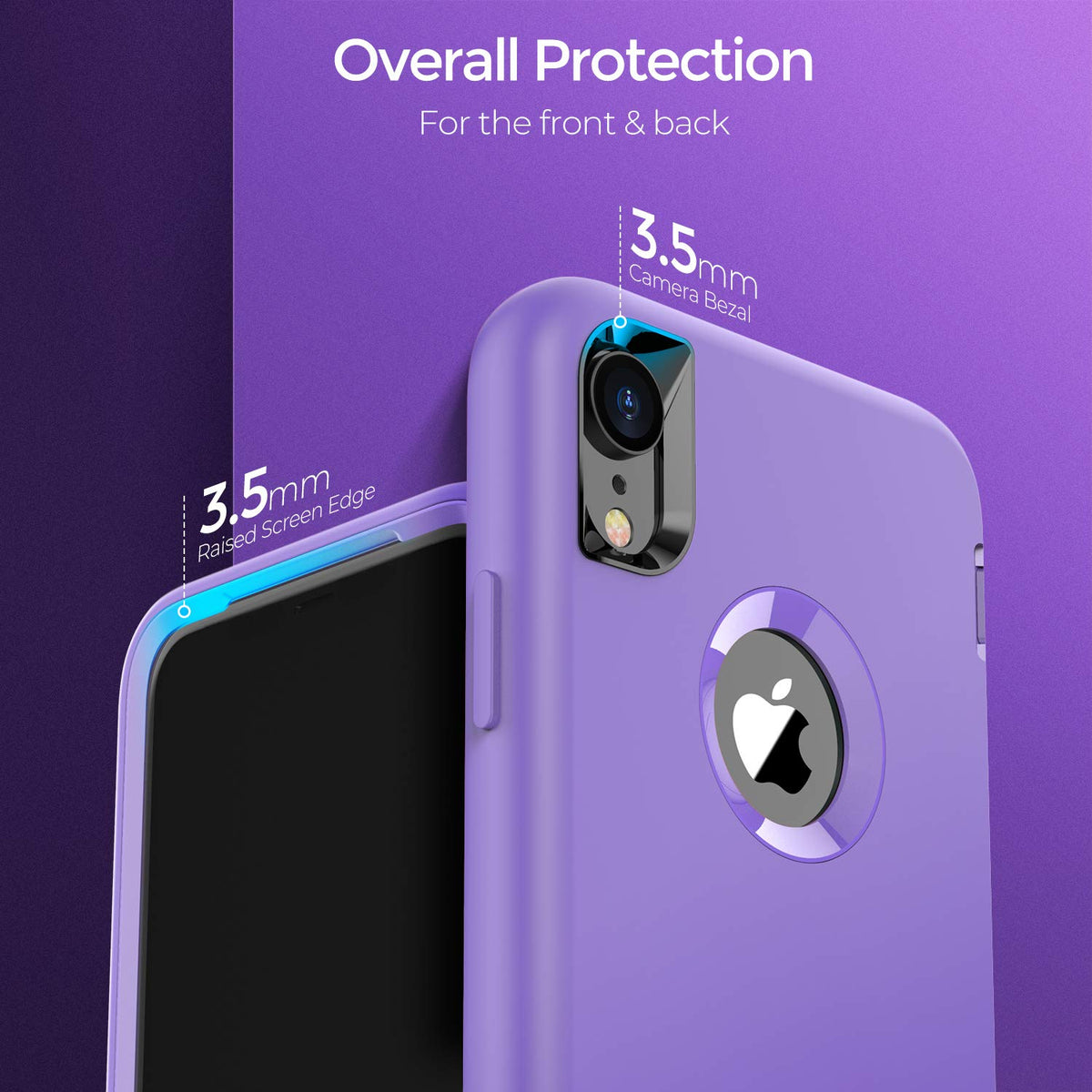 ORIbox - Carcasa Compatible con iPhone XR, translúcida Mate con Bordes Suaves, Ligera