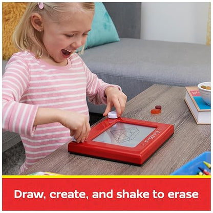 Etch A Sketch, Original Magic Screen, 86% de plástico Reciclado, Juguetes clásicos creativos para niños comprometidos con el Medio Ambiente para niños y niñas a Partir de 3 años