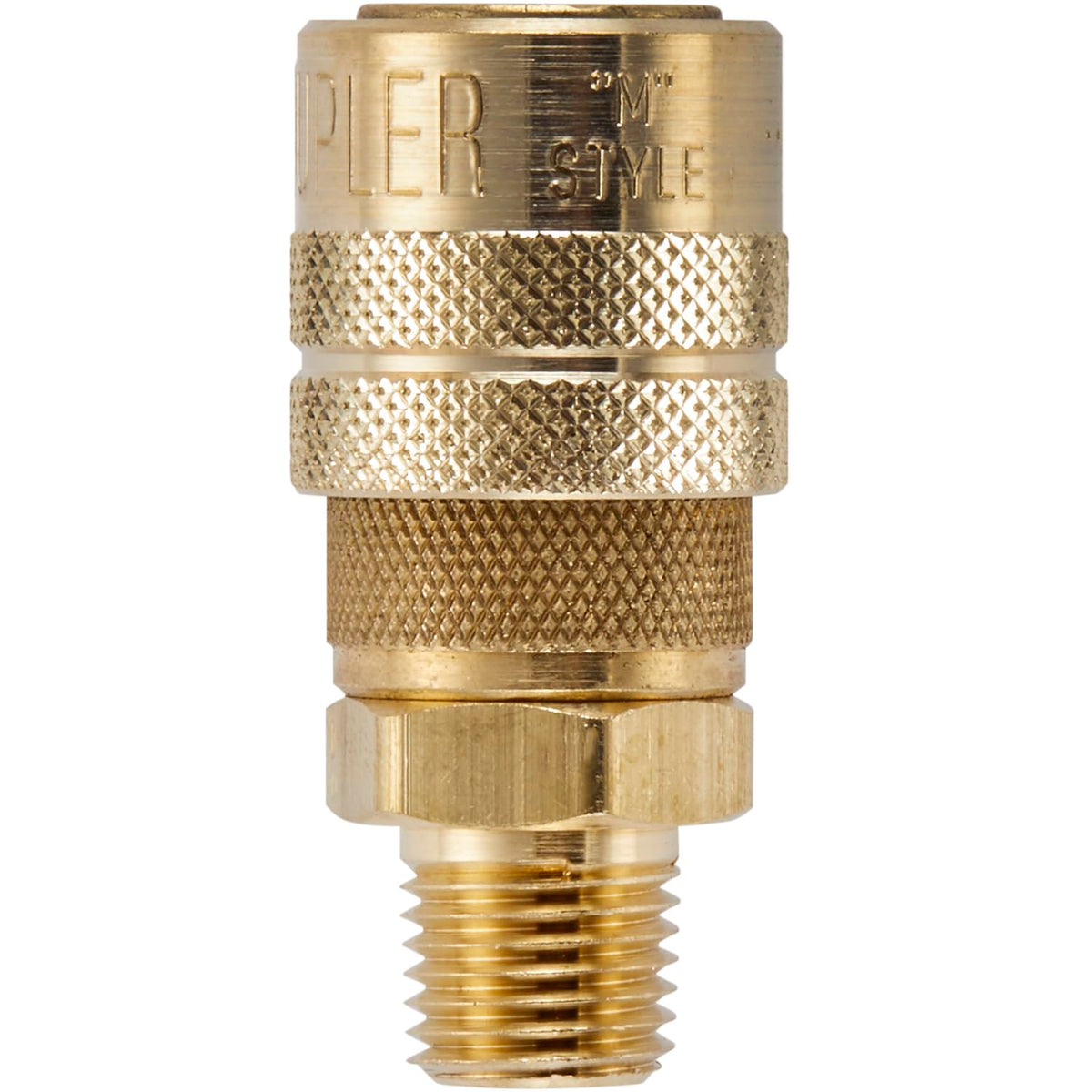 Milton (716) Acoplador de conexión rápida macho NPT M de 1/4" (industrial) de conexión rápida – Caja de 10