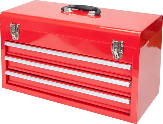 Big Red ANTBD133-XB Torin - Caja de Herramientas portátil de Acero con 3 cajones (50.8 cm), Color Rojo
