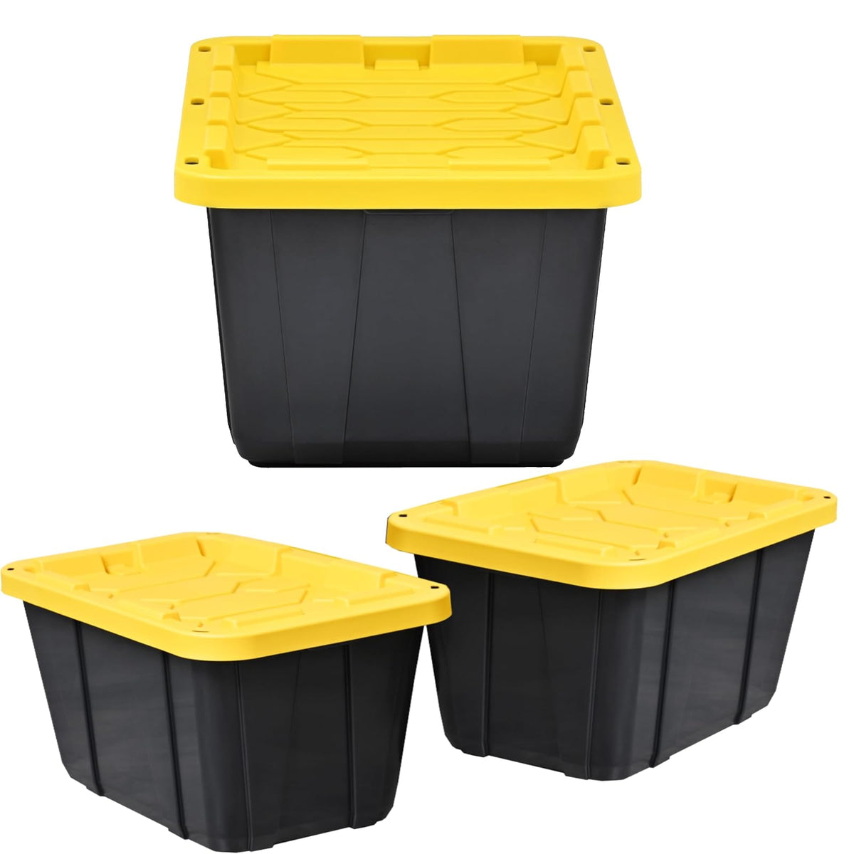 Italhome Combo de 3 Cajas De Plástico Italhome Capacidad 102 L Y 42 L