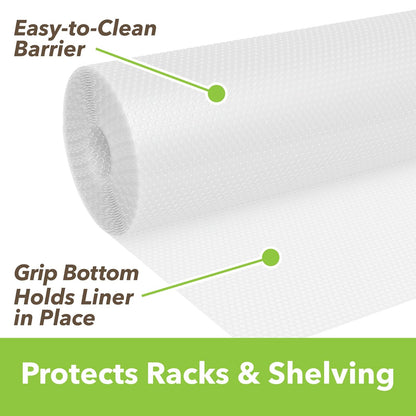 Duck Brand Clear Classic Easy Liner - Revestimiento para Estante, no calcomanía, Transparente, 12 x 20 pies