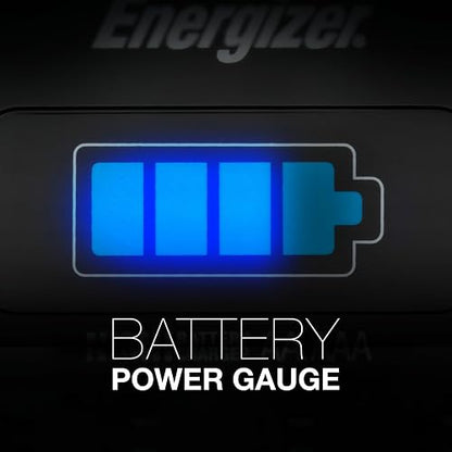 Energizer Recharge Universal Charger charges 8 AA/AAA, 4 C/D or 1 9V NiMH Batteries