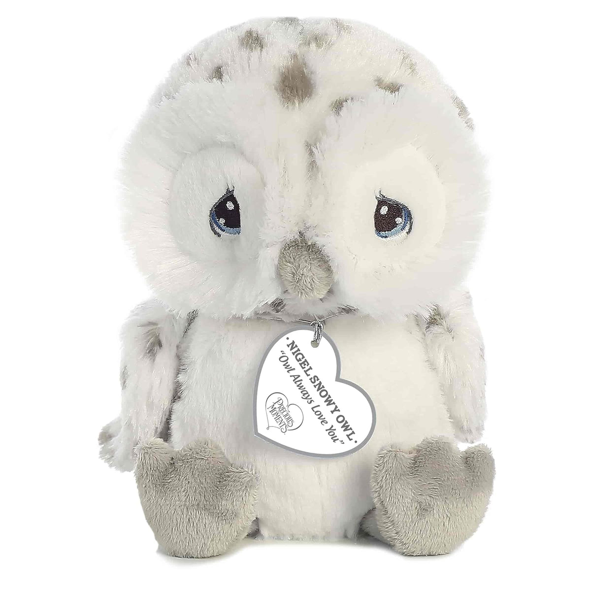 Aurora World Precious Moments Peluche de Colección 22 cm - 21.59 cm - Nigel Snowy Owl