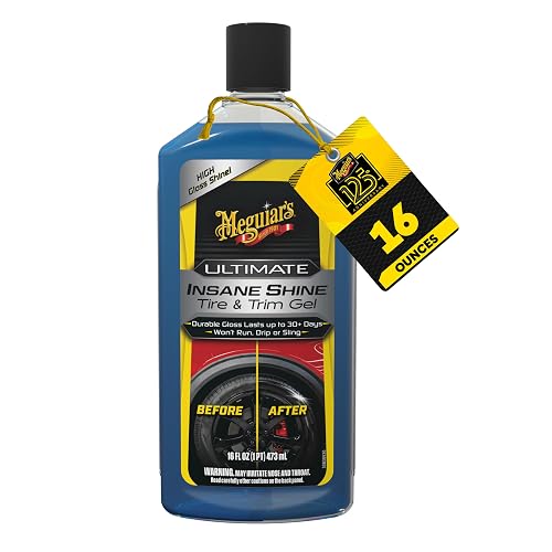 Meguiar's, Gel para Brillo de Neumáticos y Molduras Ultimate Insane, G262016, 473ml.