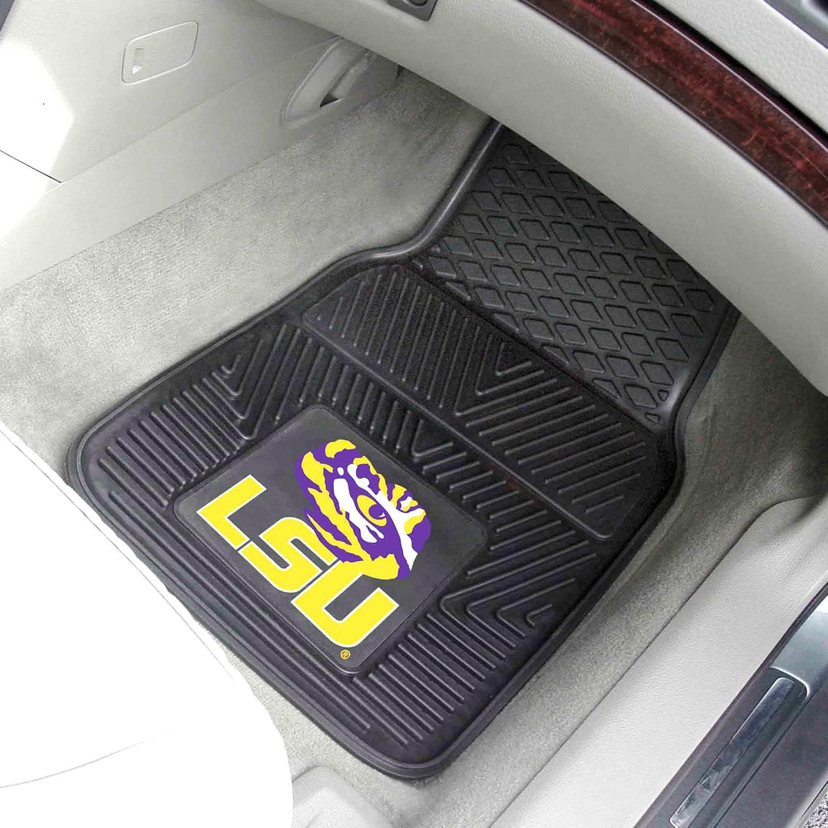 FANMATS NCAA Louisiana State University Tigers - Tapete de Vinilo Resistente para Automóvil