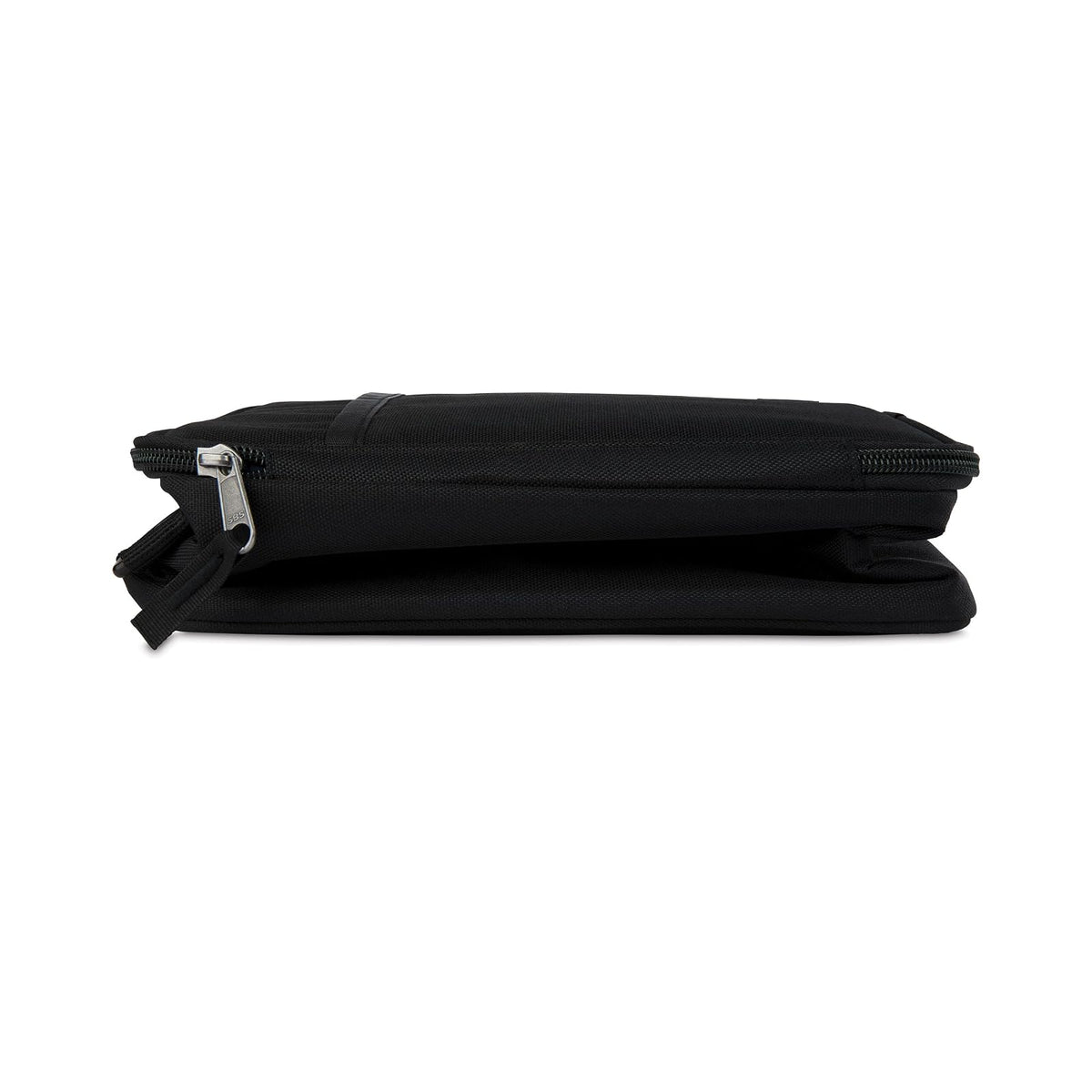 PackIt® - Fiambrera cruzada congelable, negra, construida con tecnología ECOFREEZE®, totalmente congelable, plegable, reutilizable, con asa superior, bolsillo frontal deslizante. Llevar sin esfuerzo