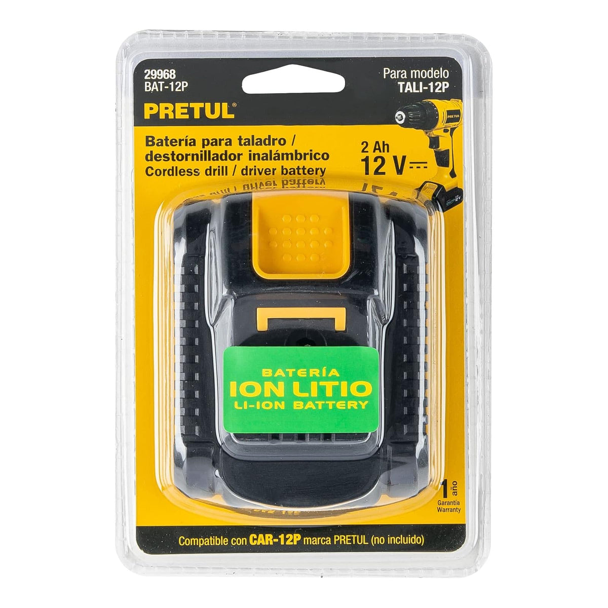 Pretul BAT-12P, Bateria ión litio, 12 V para taladro TALI-12P
