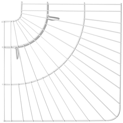 Rubbermaid FreeSlide estantería de Alambre de Esquina, Color Blanco, 16-Inch (fg3g4000wht)