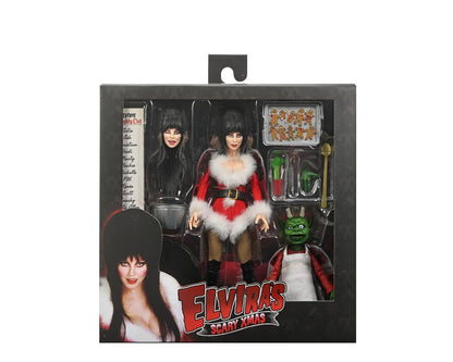 NECA - Figura de acción de Navidad Muy aterradora de Elvira, 8 Pulgadas