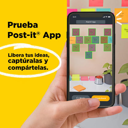 POST-IT 3M Notas Adhesivas Reposicionables Pop-Up Capetown 600 hojas | Repuesto estilo acordeón para dispensador, Planear y organizar, Adhesivo original, 76 x 76 mm, 6 pads con 100 piezas c/u