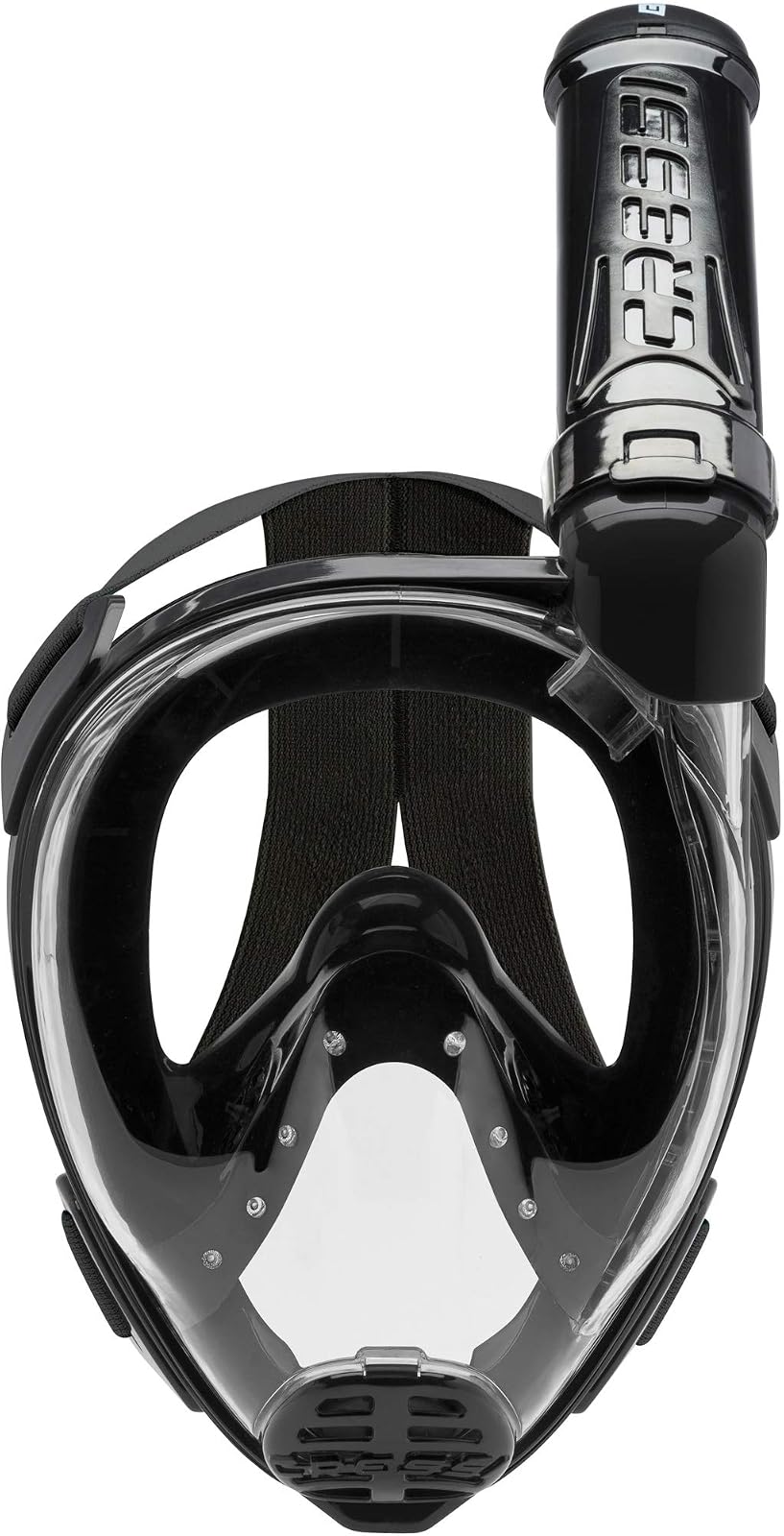 Cressi Máscara Full Face Baron Snorkeling Buceo Negro/Negro Talla M/L