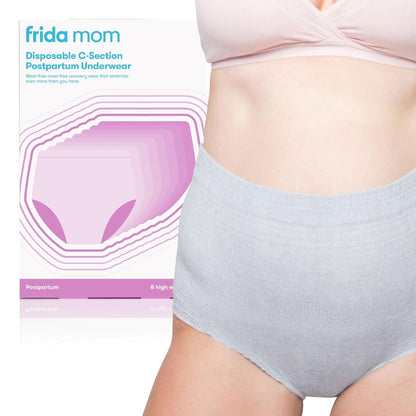 Frida Mom Calzones Desechables Posparto Tipo Short, Paquete de 8 - Petite High Waist