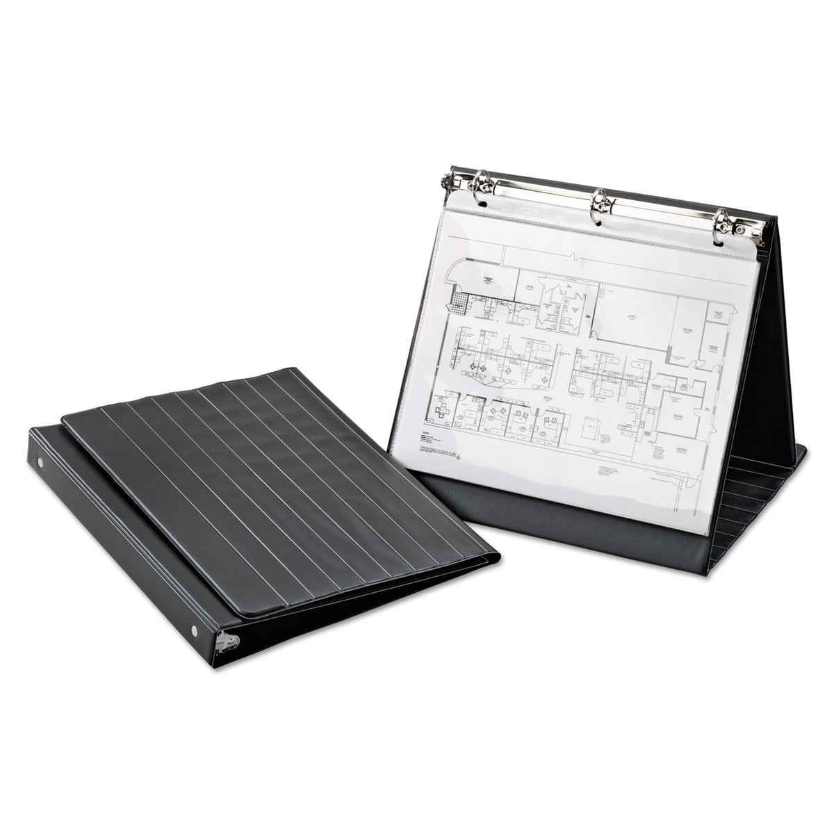 Cardinal Easel - Carpeta de anillas horizontal, 1 pulgada, 11 pulgadas x 8-1/2 pulgadas, negro (09260V3)