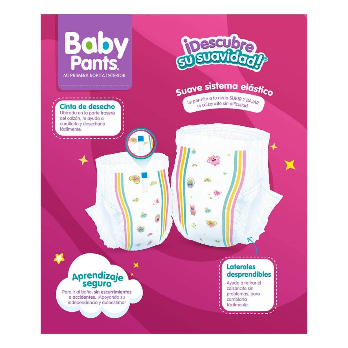 Baby Pants Calzón Entrenador Niña Talla Mediana 96 pañales