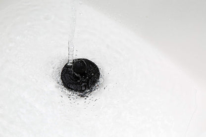 StopShroom - Juego de 2 Tapones universales para desagües de Lavabo de Tina y baño, Enchufe Negro, 2 Unidades