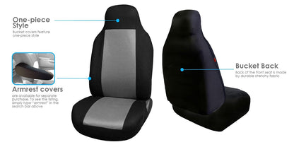 FH GROUP FB102GRAY114 Gray 3D Air Mesh Auto Seat Cover (Full Set)