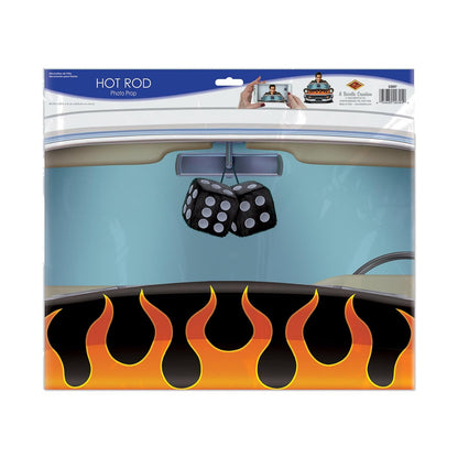 Beistle Hot Rod Foto Prop de 1950 para decoración de fiesta temática de los años 50, fabricado en Estados Unidos desde 1900