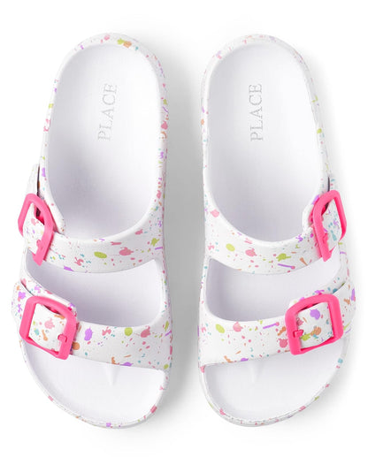 The Children's Place - Sandalias casuales para niño con doble hebilla
