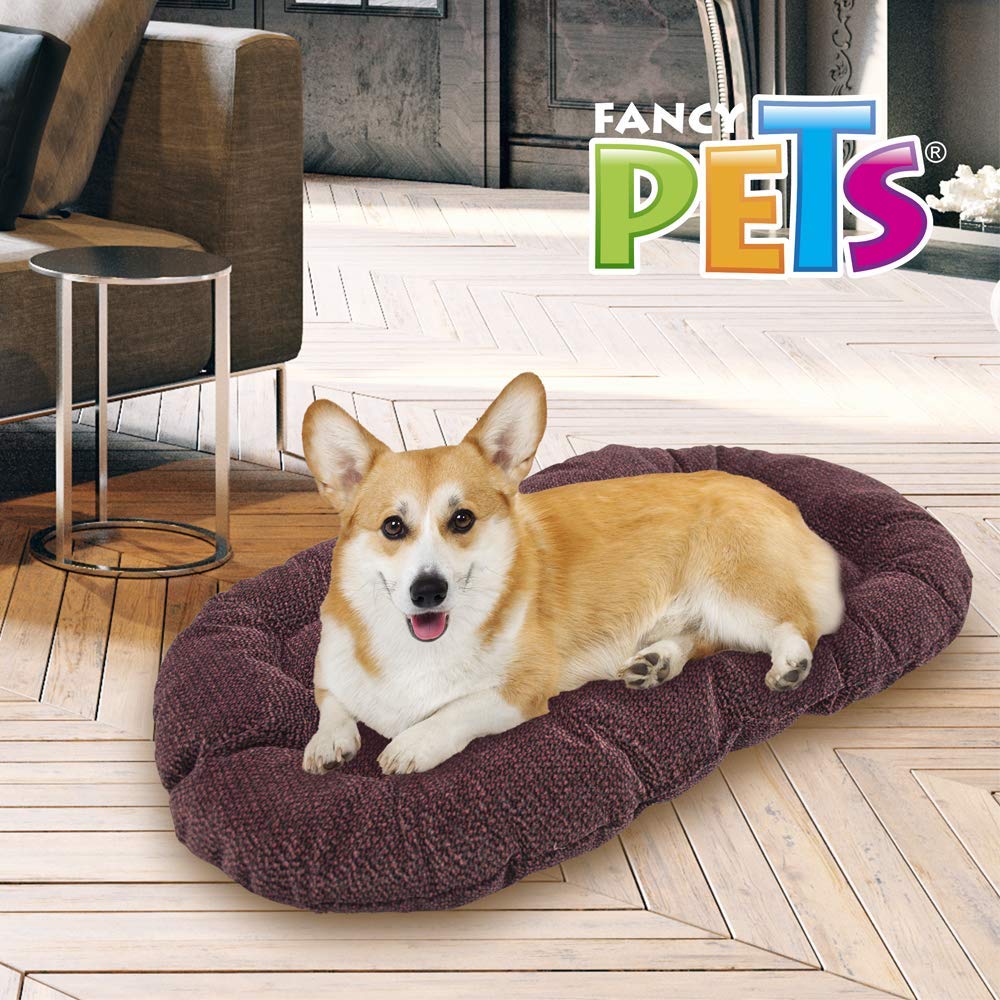Fancy Pets Cojín Med para Cama de Plástico – 66x 44 cm, Tela Suave y Resistente, Descanso Cómodo para Perros, Colores Surtidos
