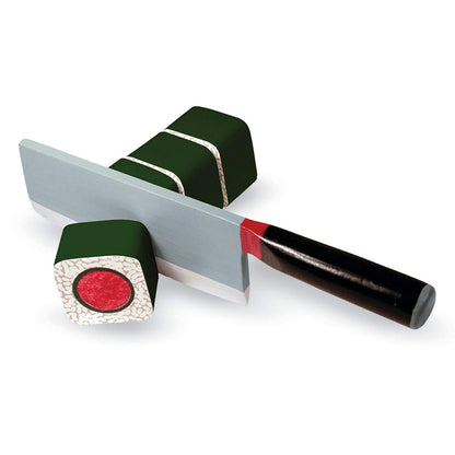 Melissa & Doug Juego de madera para rebanar sushi
