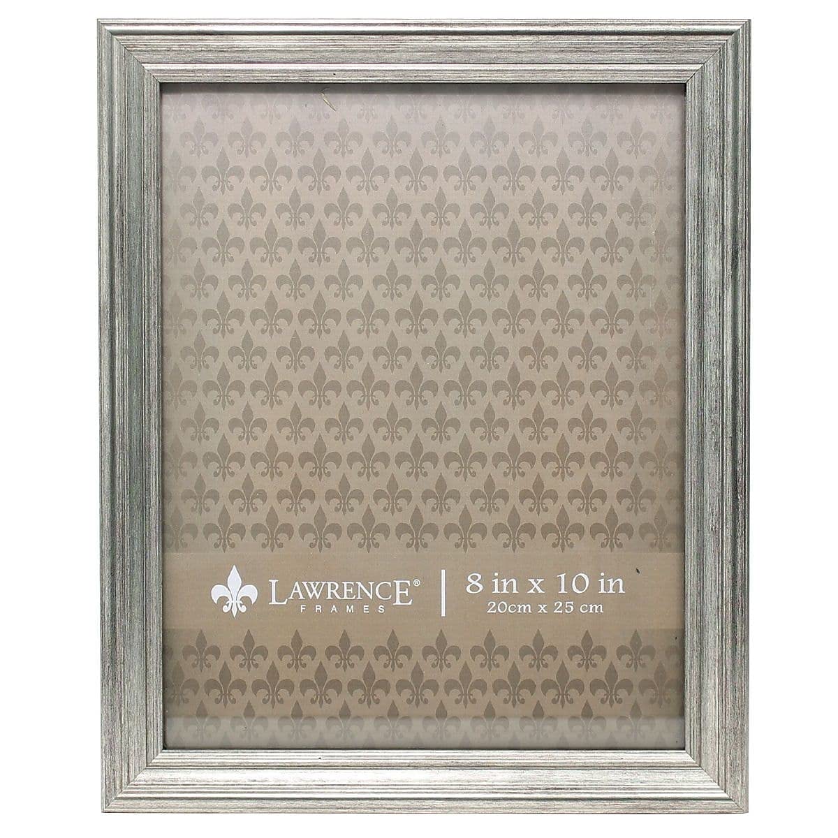 Lawrence Frames Marco de Fotos Dorado con Caballete - 20.32 x 25.4 cm (8x10 pulg.) - Plata
