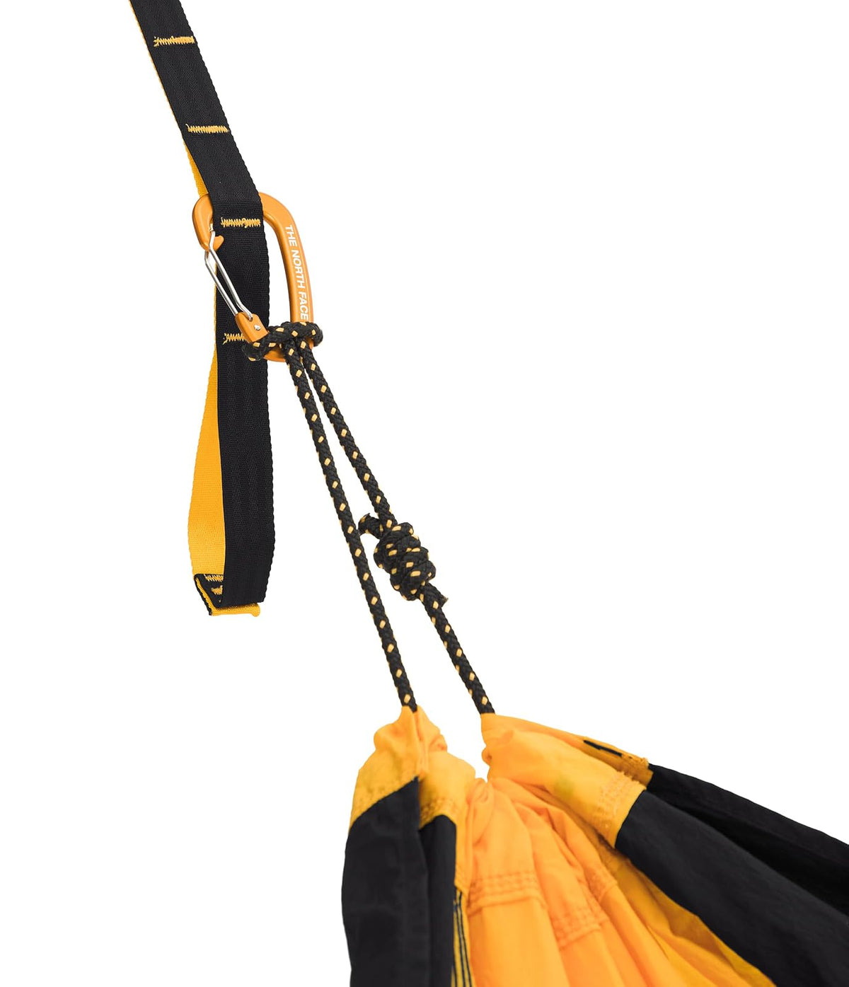 The North Face Wawona - Hamaca de campamento | Incluye mosquetones y correas de árbol para una fácil instalación, bolsa de almacenamiento que se dobla como bolsillo, ligera y plegable, Summit Gold/TNF